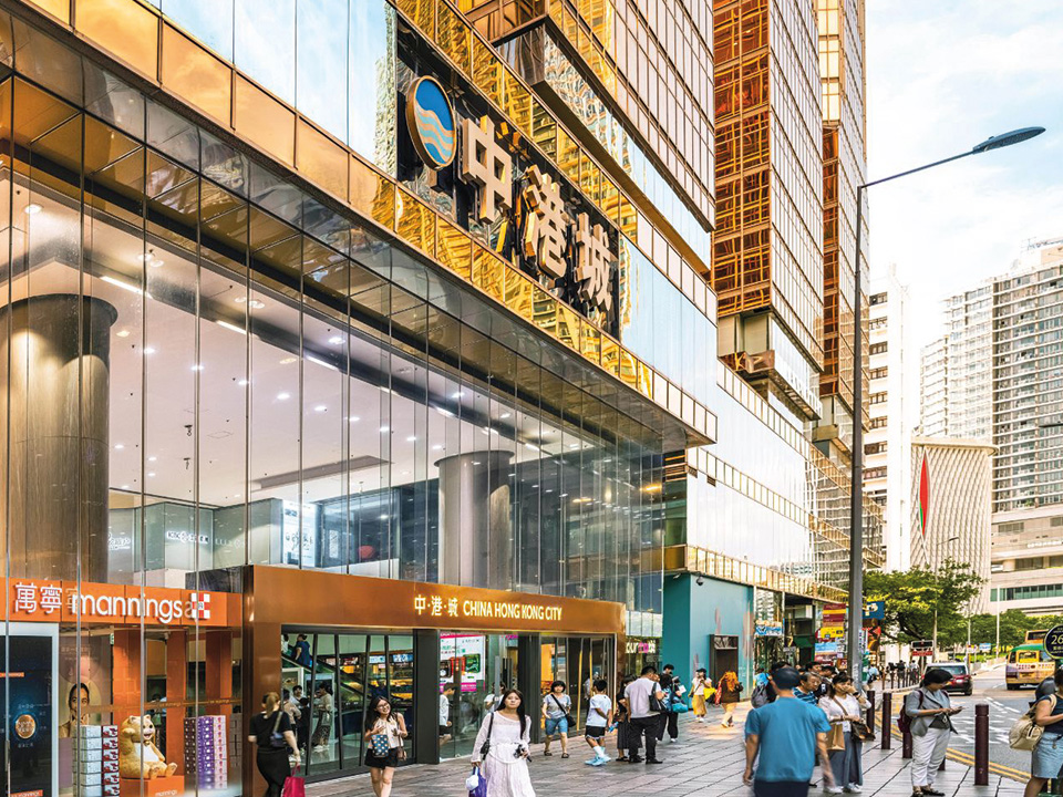 中港城的外觀。