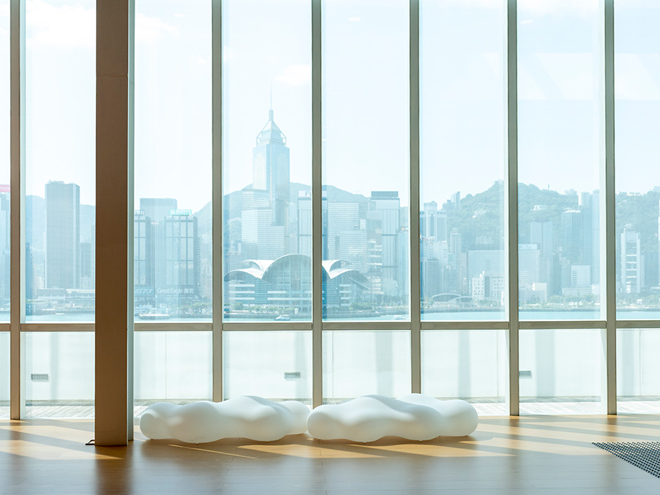從香港藝術館遠眺海港