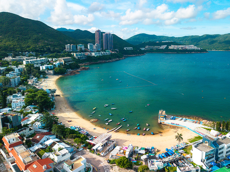 Hong Kong southern coast view and island landscapes