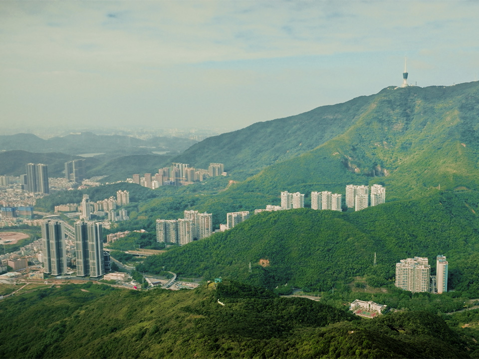 Overlooking Shenzhen Wutong Mountain Scenic Areaat Robin’s Nest
