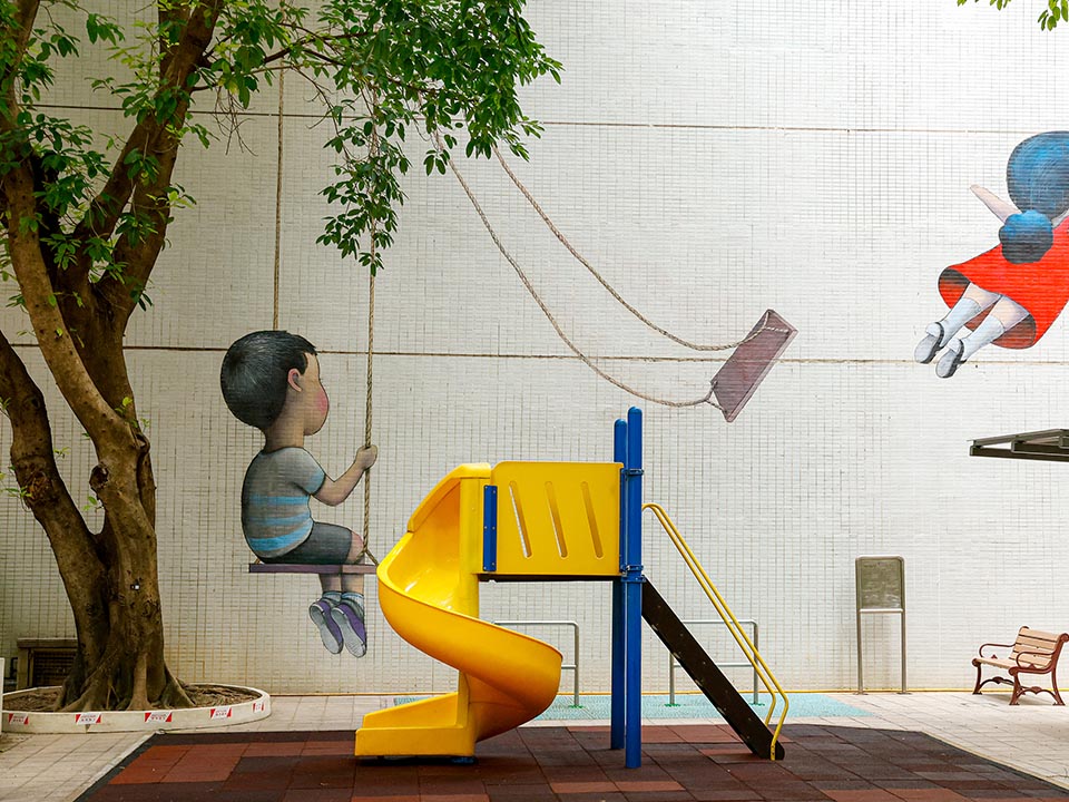 Mural by Seth at Kau U Fong Children’s Playground