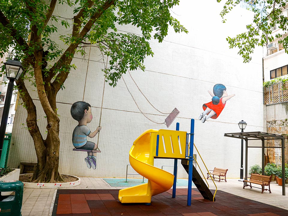 Mural by Seth at Kau U Fong Children’s Playground