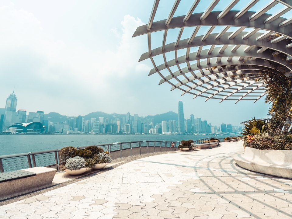 位於尖沙咀海濱花園的星光大道。