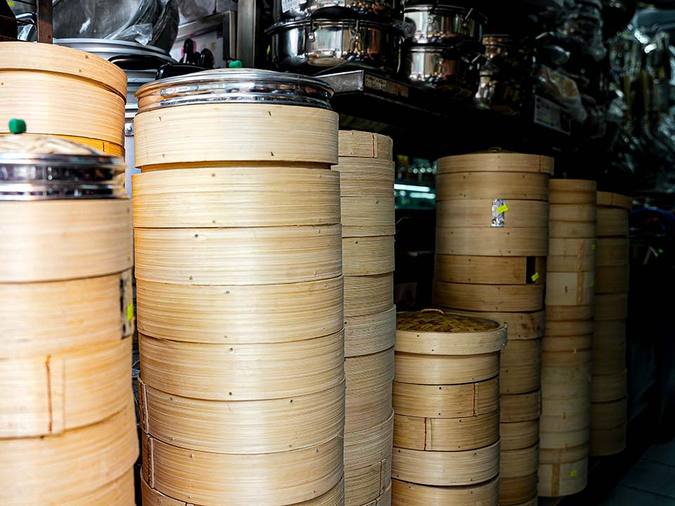 Ming Shan Steel Bamboo Receptacle