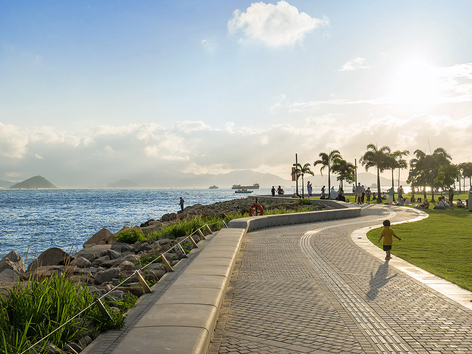 藝術公園（Art Park）と海濱長廊（waterfront promenade）