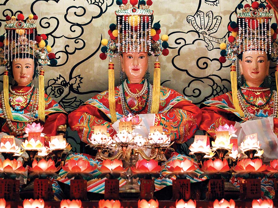 Protector goddess of fisherfolk in the Tin Hau Temple