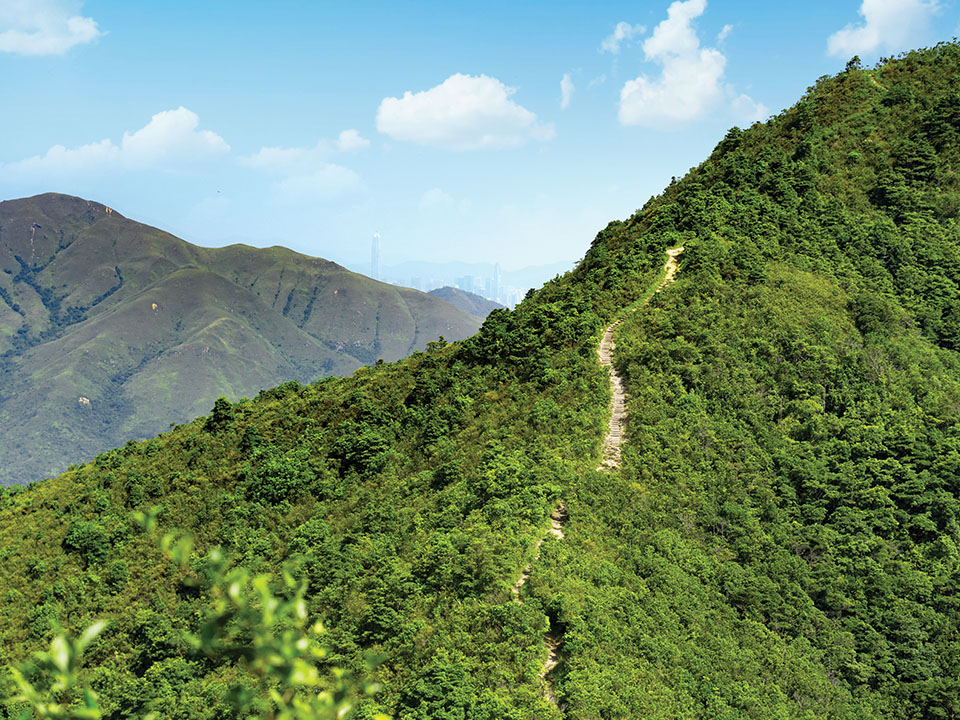 Hiking up Tai To Yan path