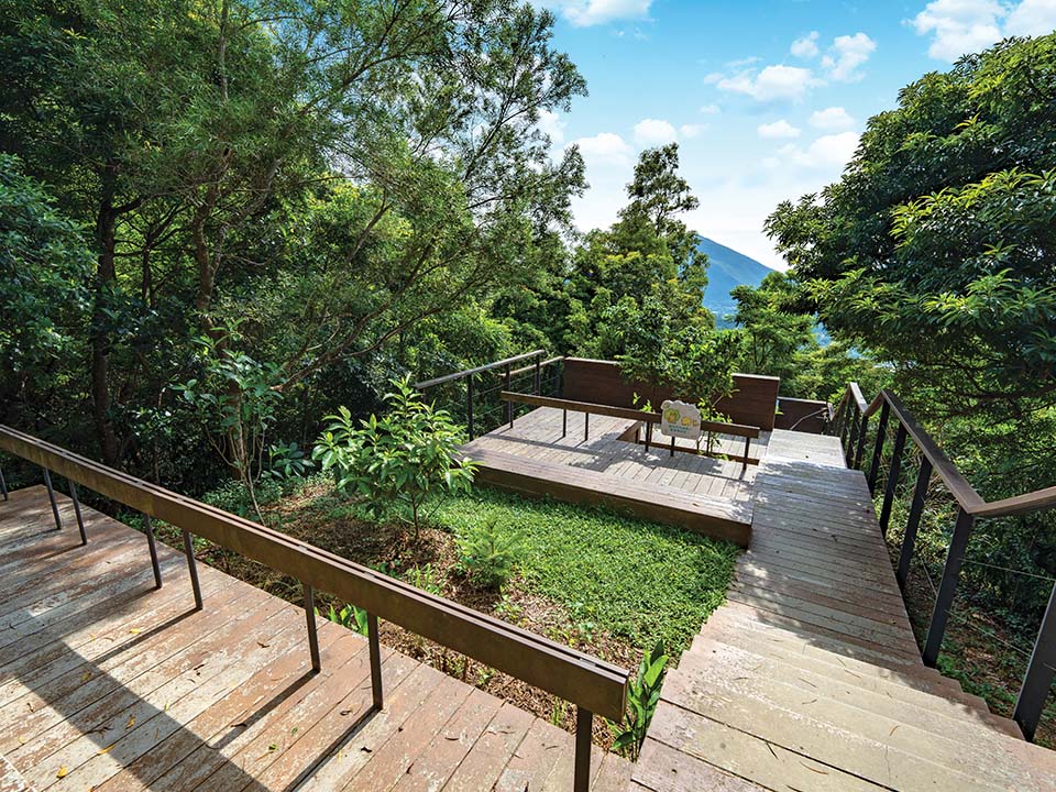 Pavilions along Butterfly path