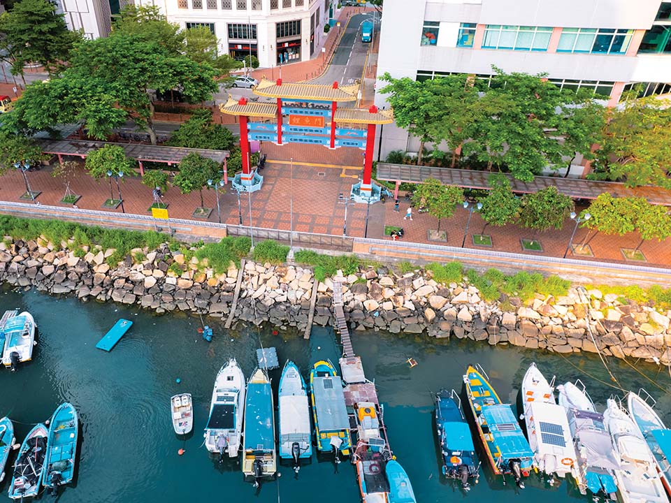 Kampung Sam Ka Tsuen di distrik Lei Yue Mun