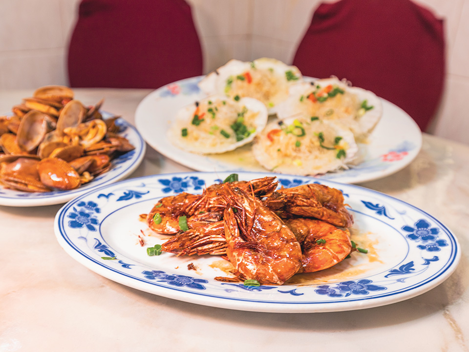 Seafood from Lei Yue Mun Sam Ka Tsuen