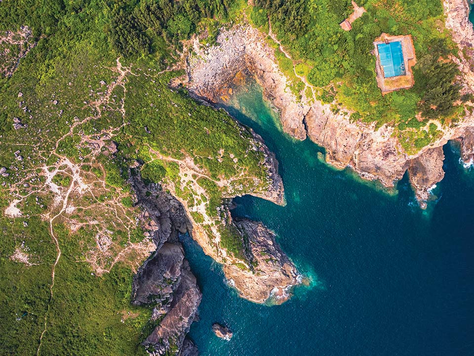 Top view of Tung Lung Chau Fort