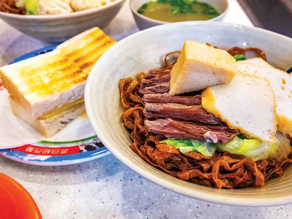 Lunch set at local restaurant