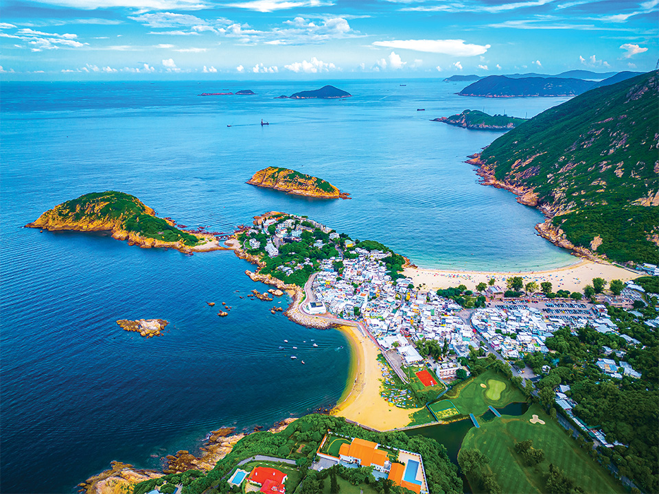 Aerial view of Shek O Village