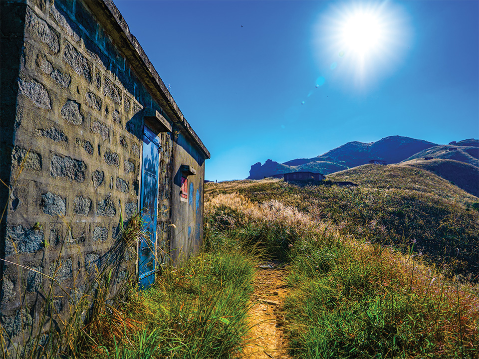Entrance of the stone cabin