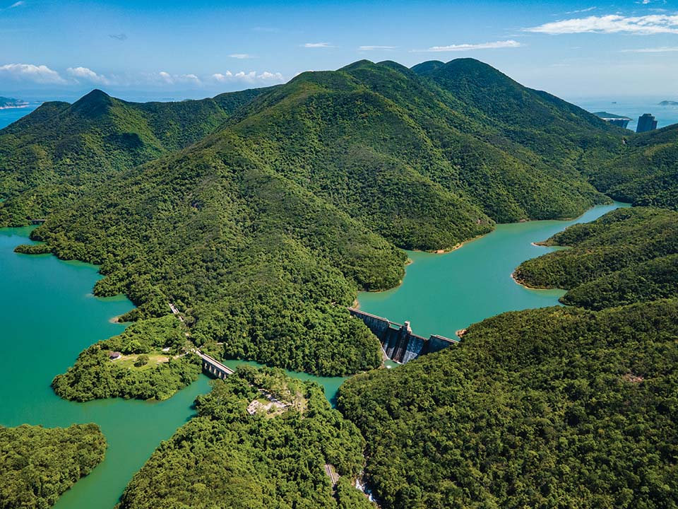 大潭中水塘水坝1