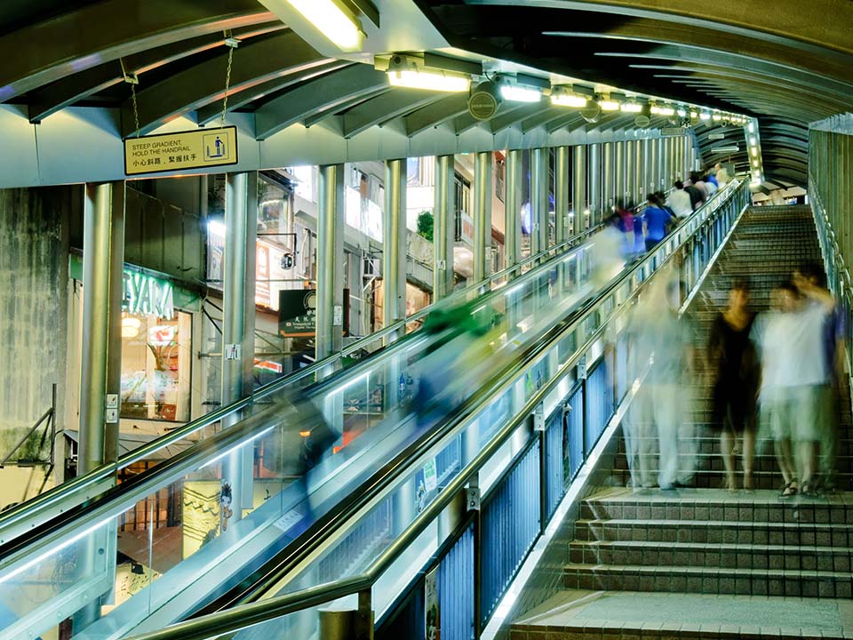 Escalator in Central