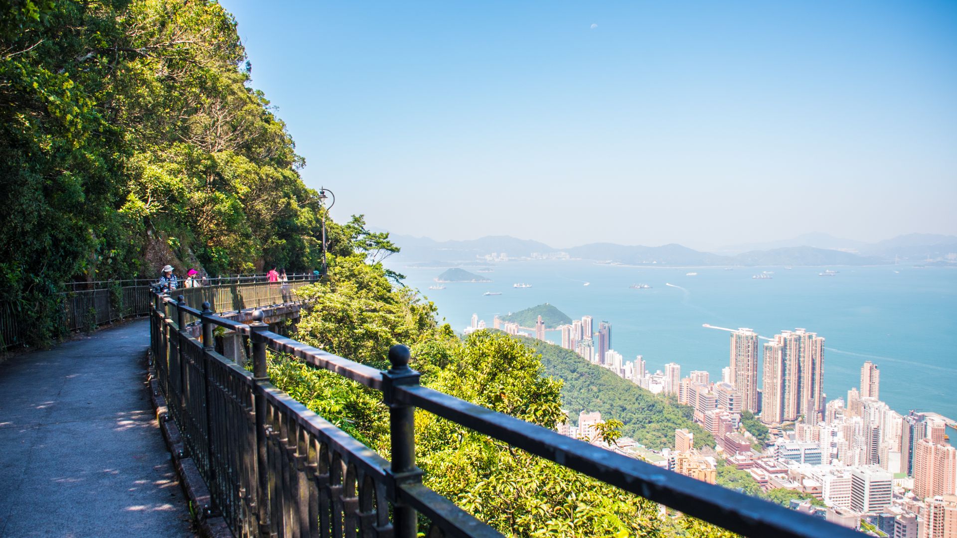 Visitors can walk along the Peak Round Walk for a scenic view from atop.