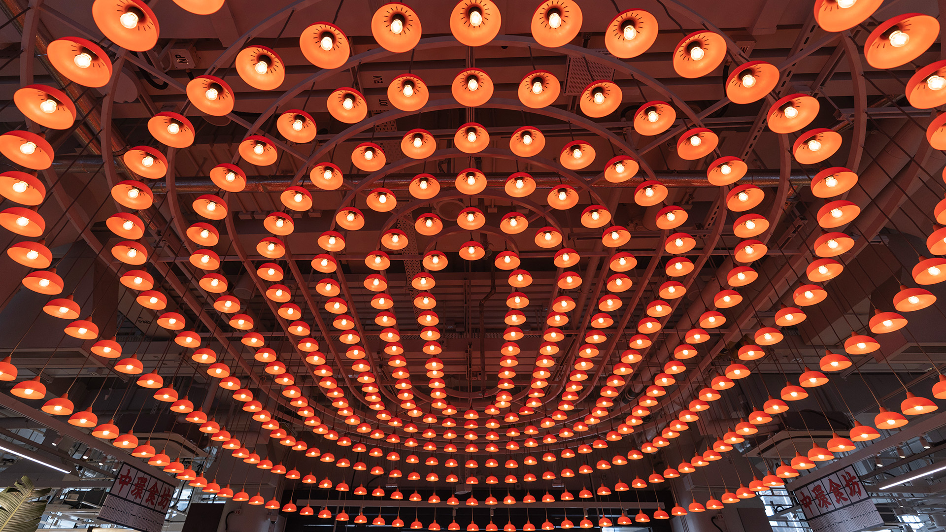 Quintessential red lanterns of Hong Kong