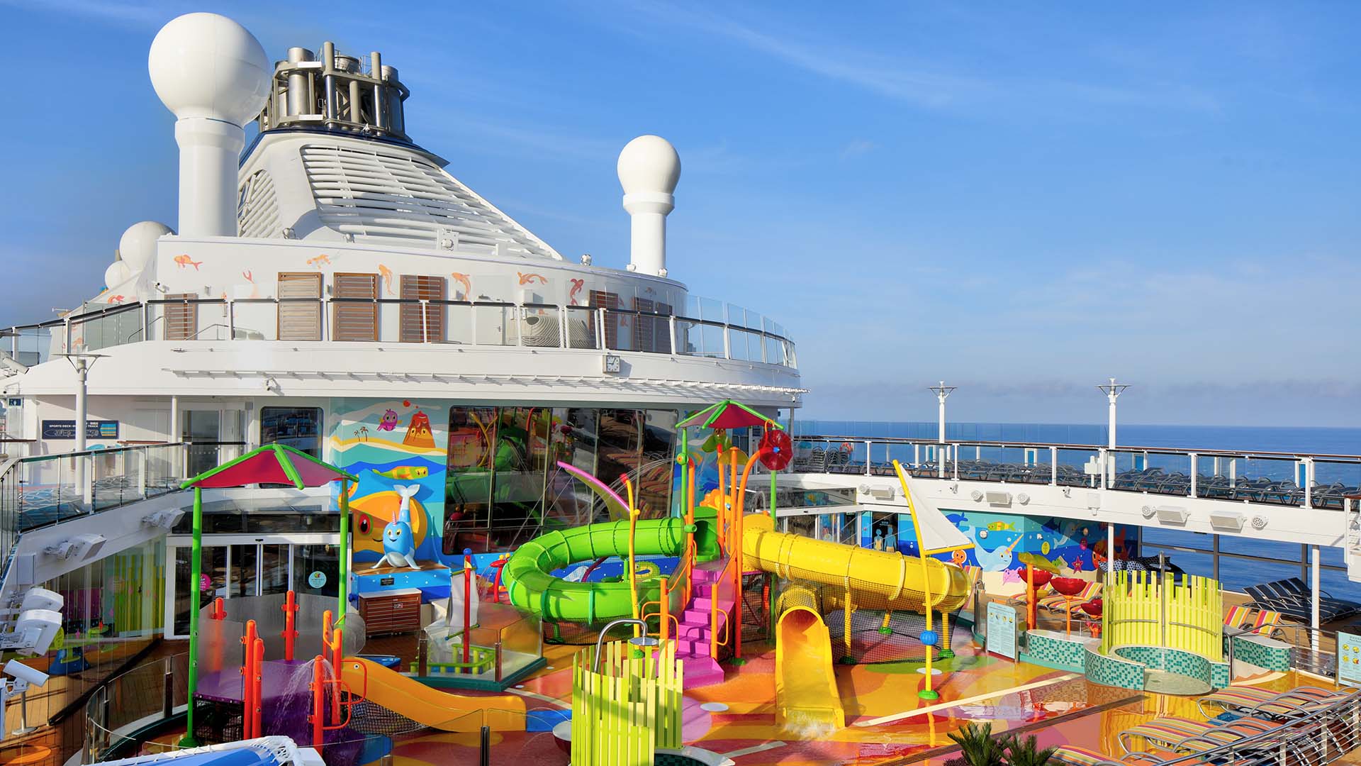 A colourful playground aboard the Royal Caribbean International’s cruise ship.
