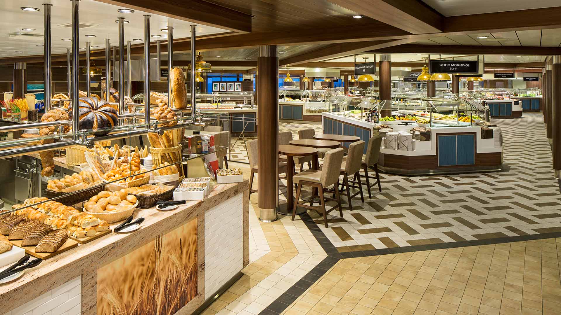 皇家加勒比國際遊輪船上的餐廳