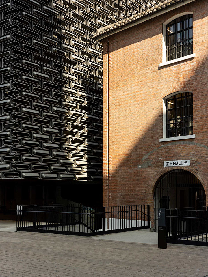 The modern JC Contemporary makes a stark visual contrast against the rest of Tai Kwun