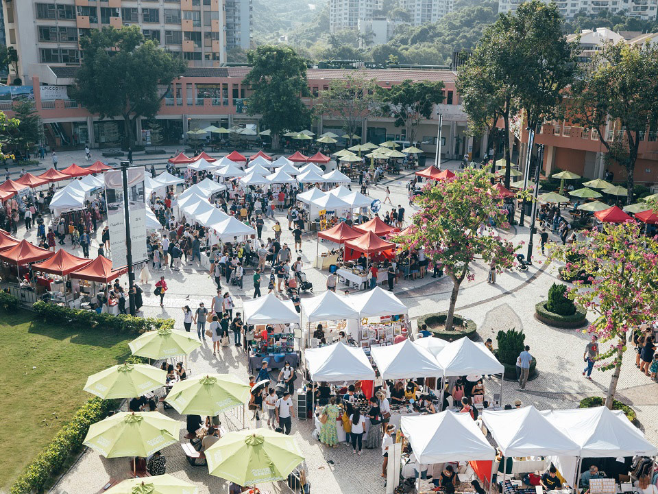 Stalls of the Discovery Bay Christmas Market