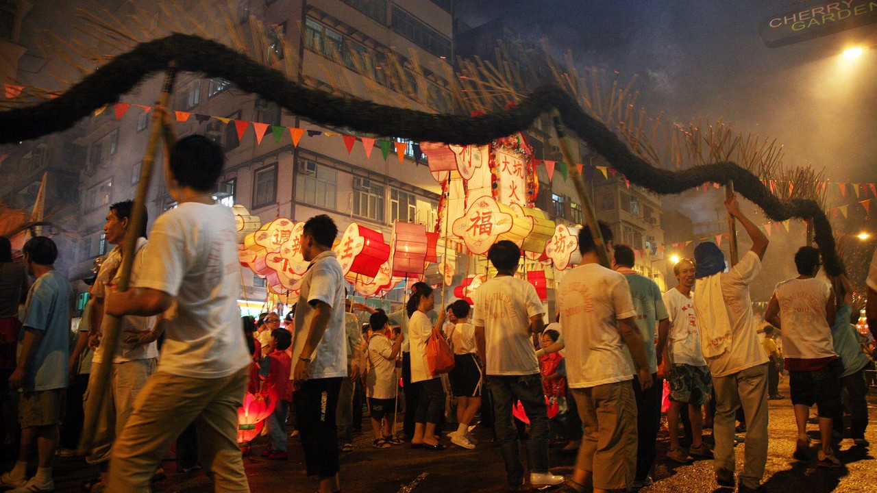 Tai Hang Fire Dragon Dance parade