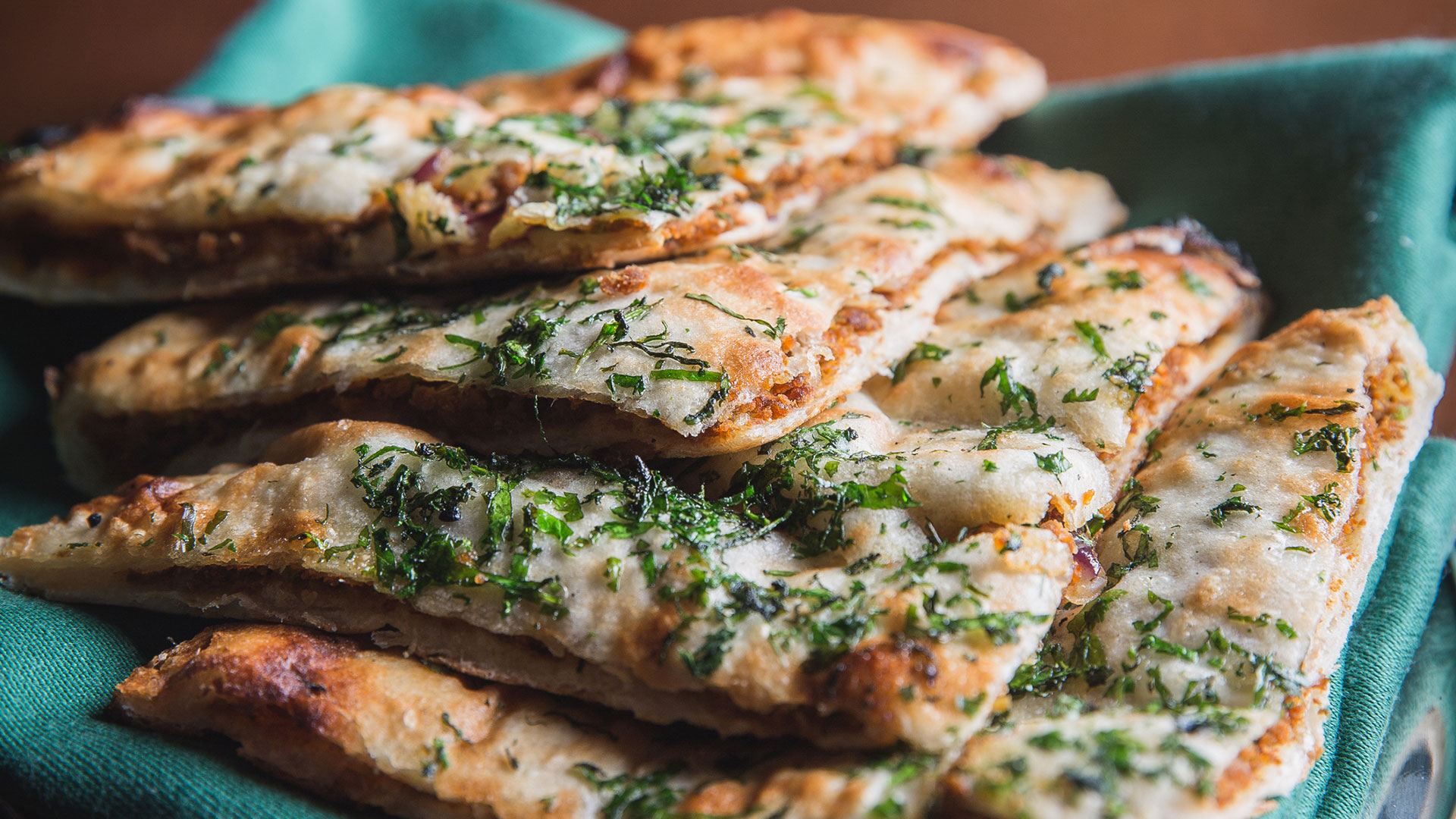Tandoori cauliflower butter naan