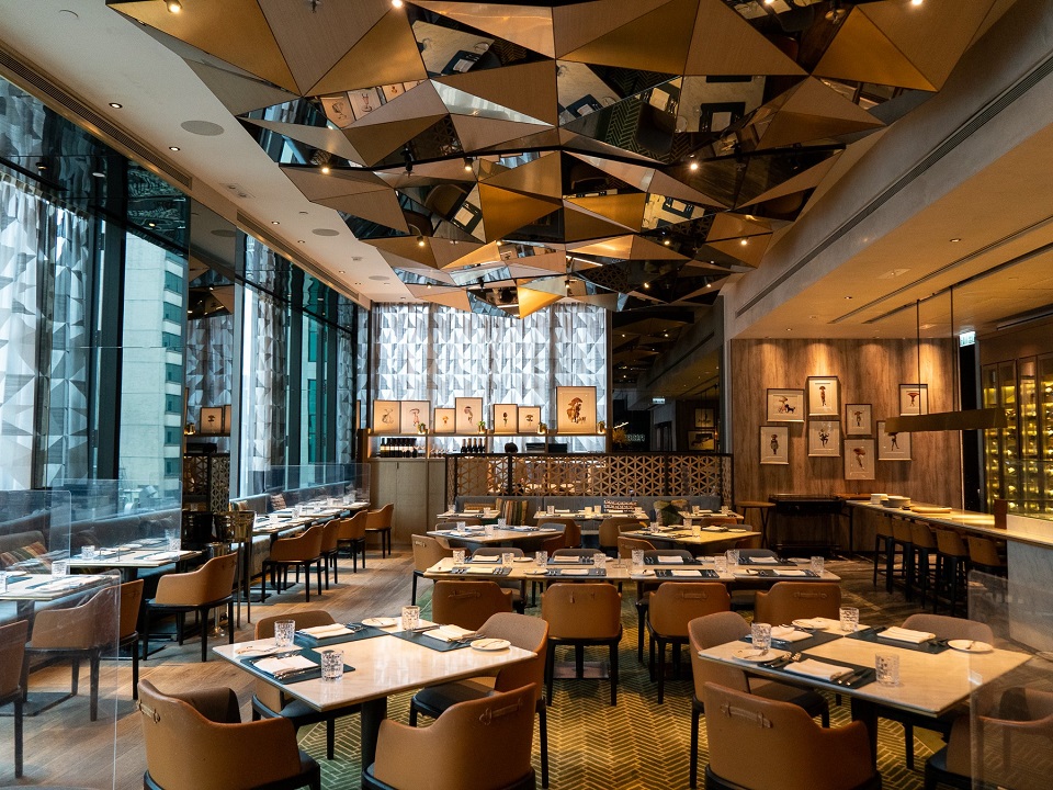 The elegant decor of Porterhouse.