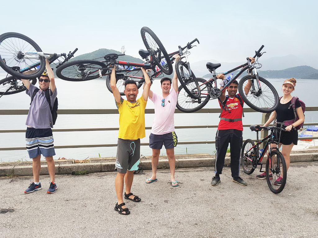 홍콩에서 자전거 타기