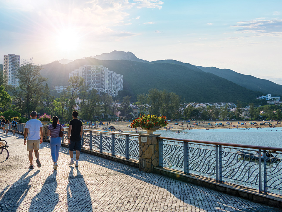 Guyon likes walking along Tai Pak Beach near DB Plaza