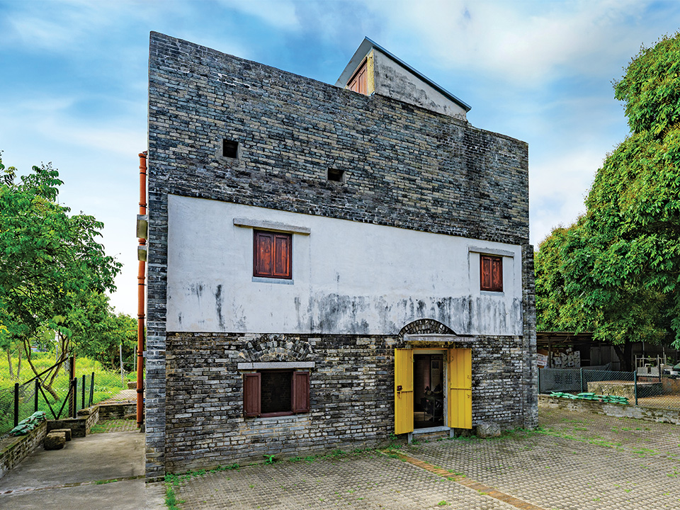 Eye-level View of Fortified Structure