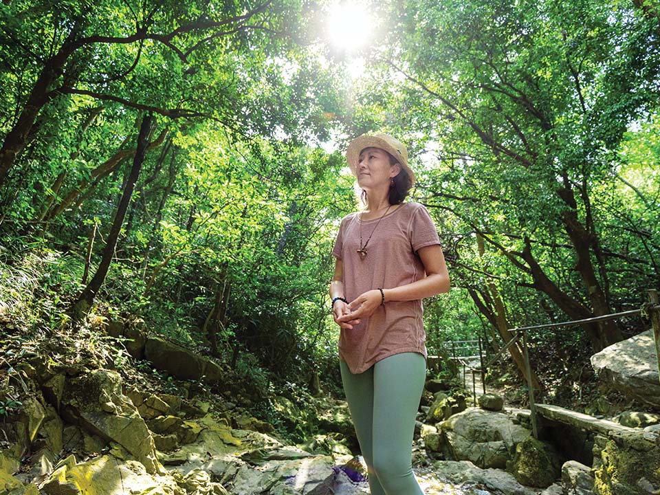 Slow down and immerse yourself in nature at Lung Fu Shan with forest bathing guide Amanda Yik