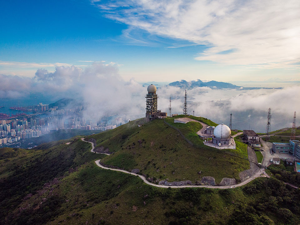 The Weather Radar Station at the peak of Tai Mo Shan