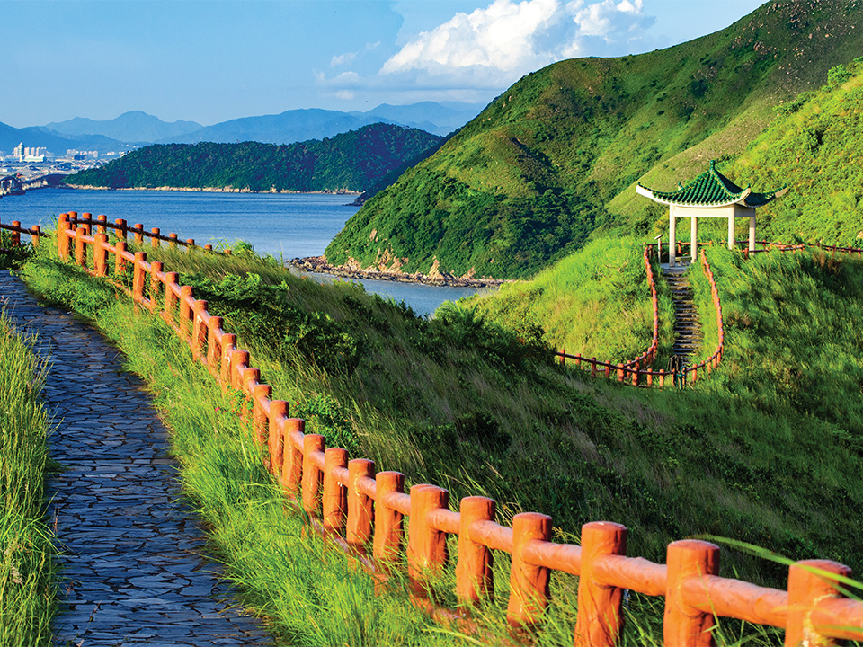 1st person view of Fu Shan Hiking Trial