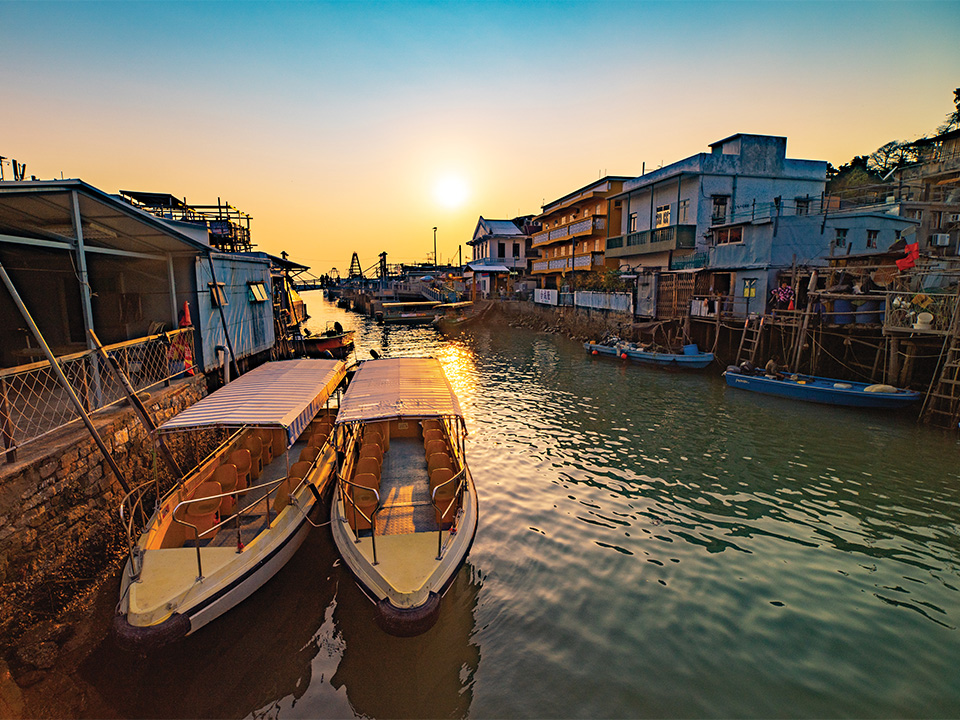 Tai O Village Under sunset