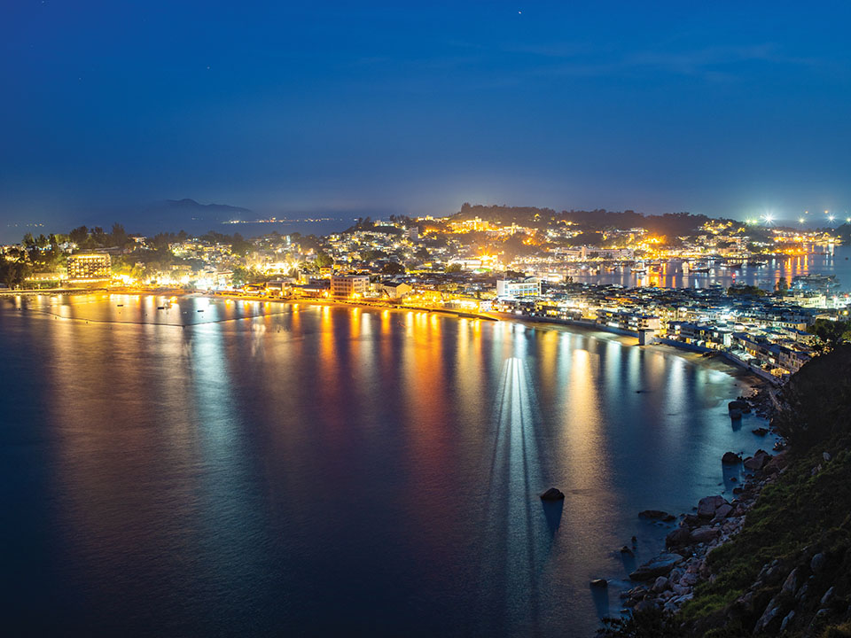 Night view from North Lookout Pavilion