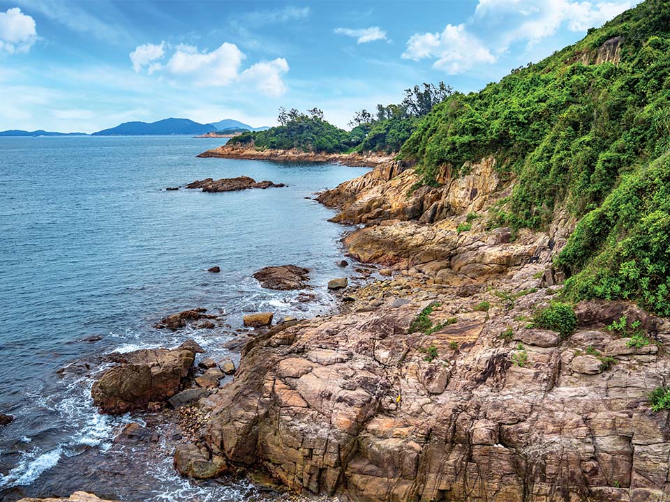 龍蝦湾（Lung Ha Wan）の海岸線