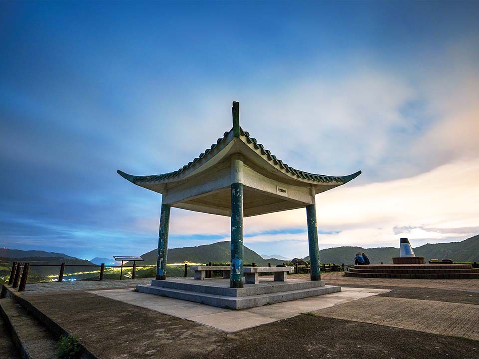 Coucher de soleil au pavillon de Tai Hang Tun