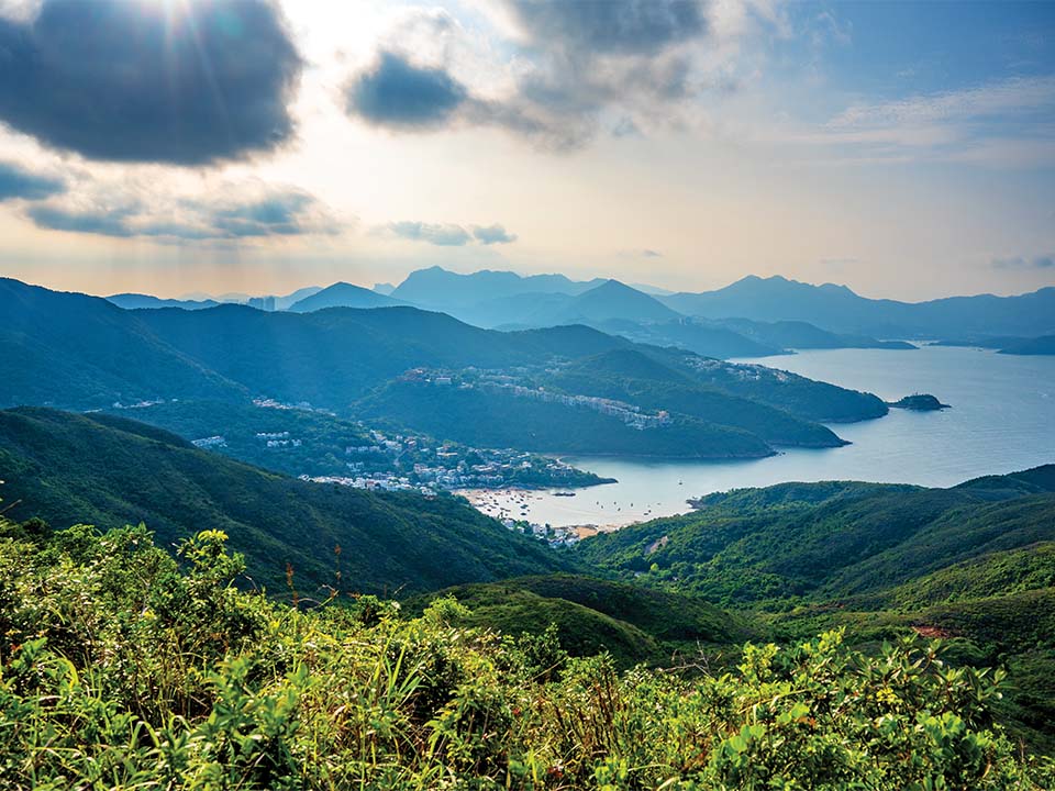 Une vue dégagée du littoral depuis Tai Leng Tun