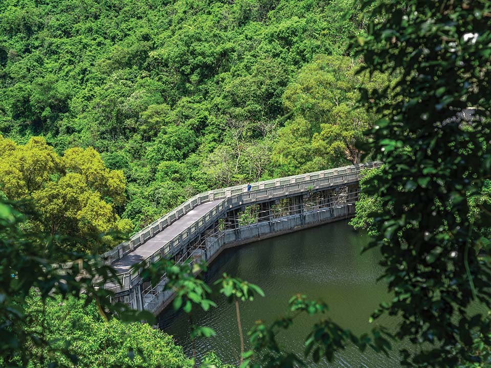 Blick auf das Hok Tau Reservoir