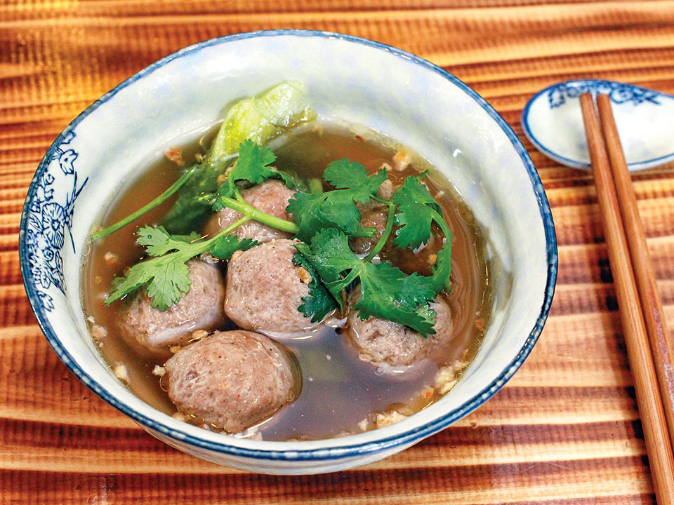 Bakso sapi di Luen Wo Hui