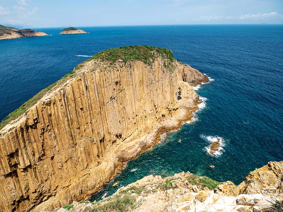 破邊洲令人驚嘆的火山岩