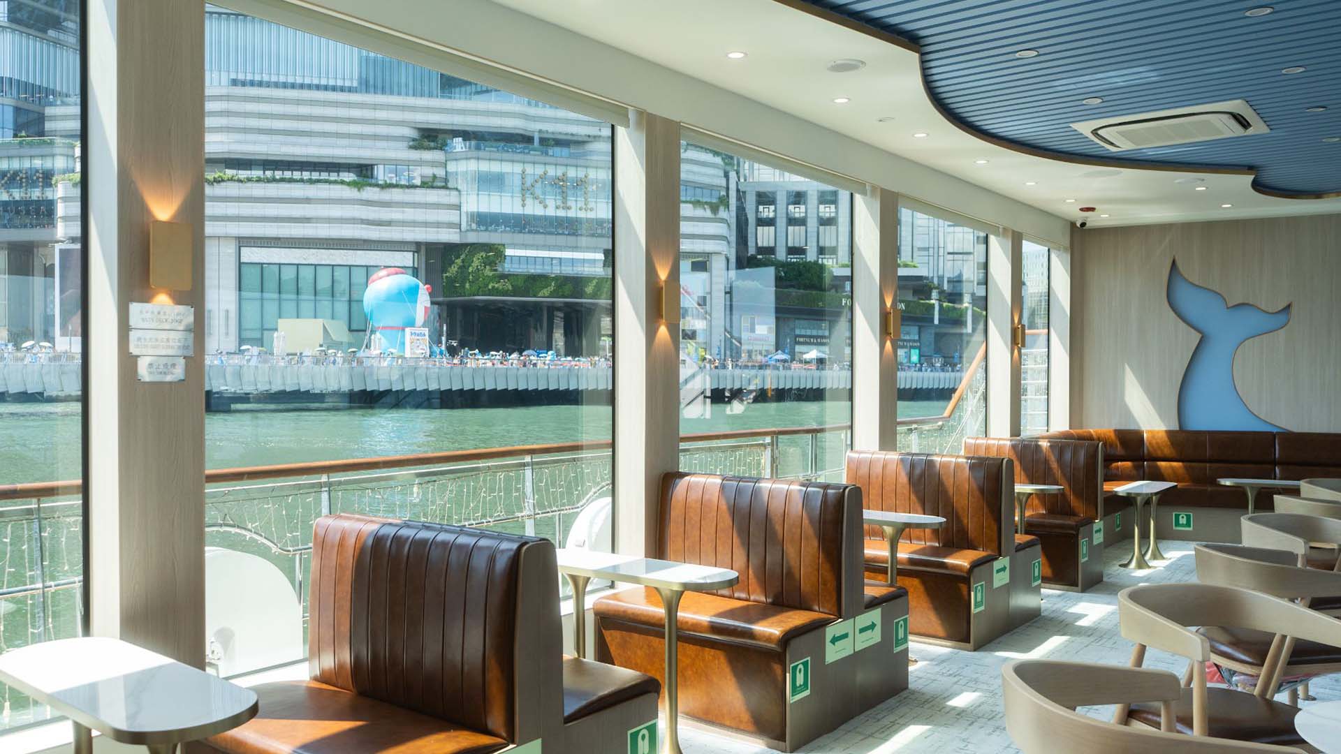 落地玻璃賞景船艙