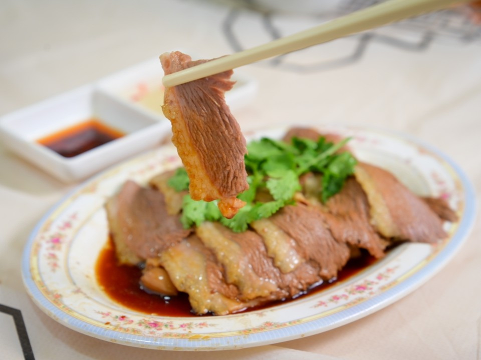 marinated goose slices