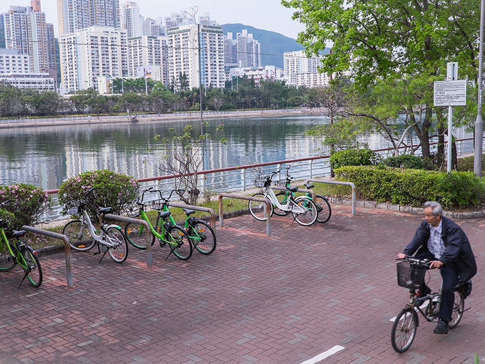 沙田（Sha Tin）を流れる川