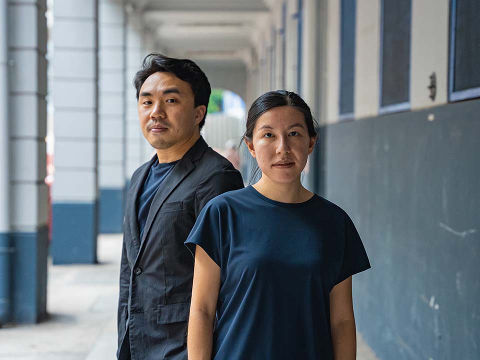 丁慧中和謝怡邦在舊油麻地警署