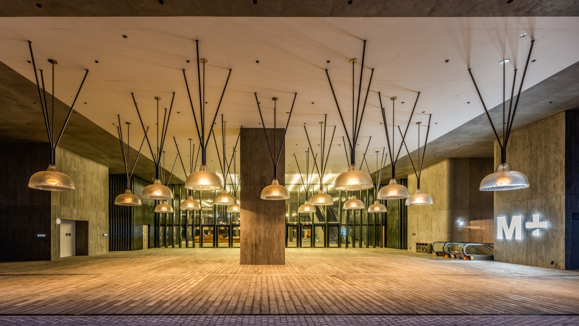 The Grand Stair at M+ is a venue for events such as screenings and speeches