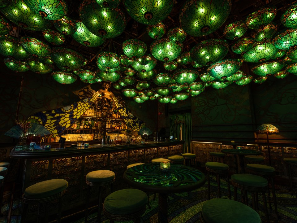 Have a cocktail in a fantasy land with the luxurious surrounds of Dragonfly.