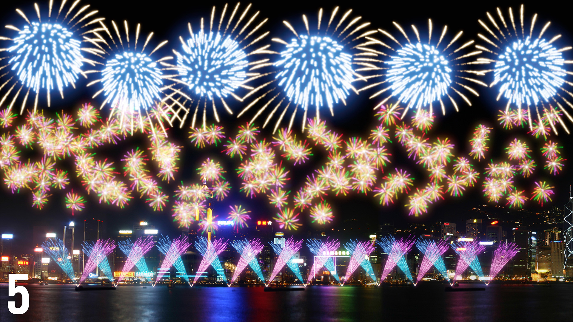 Night Vibes Hong Kong Vibrant fireworks return to Victoria Harbour